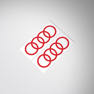 适用于奥迪标尾玻璃窗车贴纸改装车贴花audi mark sticker decal