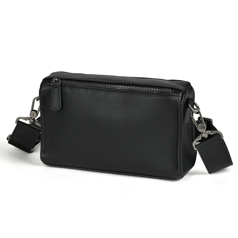 狼顿2023年新款时尚头层牛皮潮流休闲单肩男包真皮斜挎男士包包