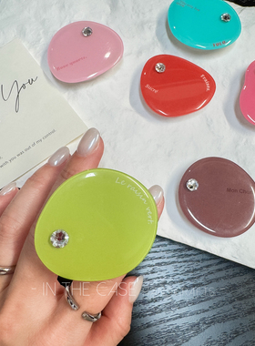 InTheCase创意彩色多巴胺童趣撞色异形水钻磁吸气囊粘贴手机支架