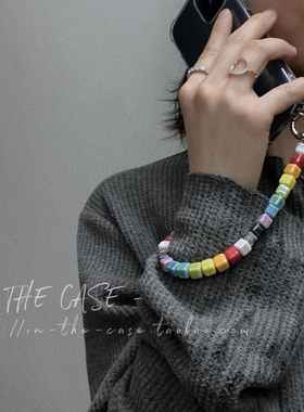 InTheCase彩虹冰块17ProMax小众方链条iphone手机壳适用苹果华为