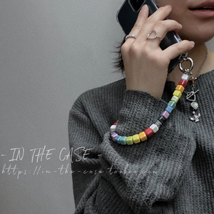 InTheCase彩虹冰块17ProMax小众方链条iphone手机壳适用苹果华为