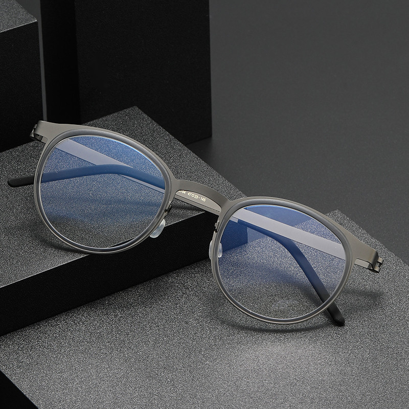 姜同款文眼镜男林德同款伯格9704复古可配度数近视防蓝光眼镜框