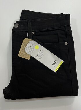 现货Levi's/李维斯510黑色中腰紧身小脚牛仔裤055100862#697
