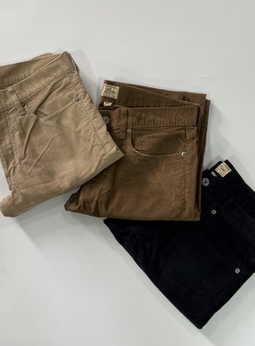 现货J.CREW男484修身窄脚灯芯绒休闲裤#G7128