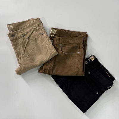 现货J.CREW男484修身窄脚灯芯绒休闲裤#G7128