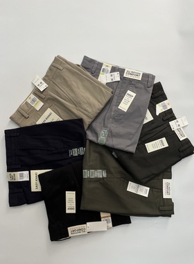 现货Dockers男D2常规直筒中腰纯色休闲裤上班商务裤