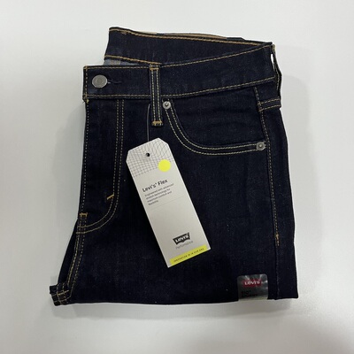 现货Levi's/李维斯厚款510深蓝色水洗中腰小脚牛仔裤055100692