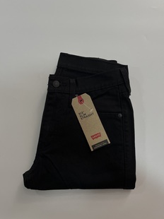 现货Levi's/李维斯男513黑色修身直筒牛仔裤085130124