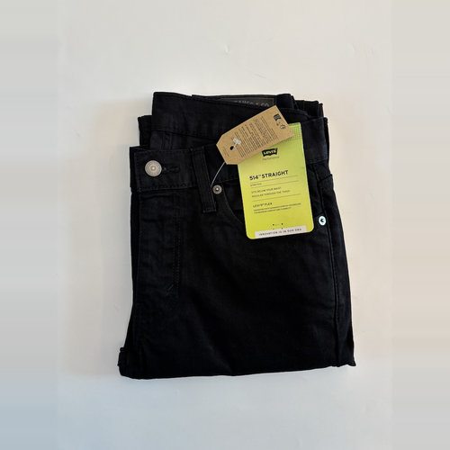 李维斯男514黑色合体直筒牛仔裤