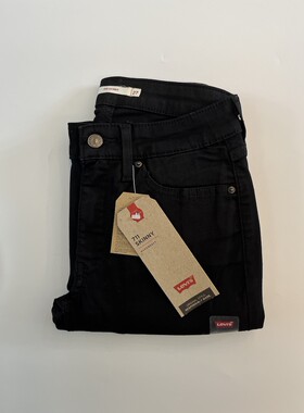 现货Levi's/李维斯女711黑色中腰紧身小脚牛仔裤188810049