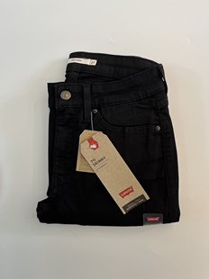 现货Levi's/李维斯女711黑色中腰紧身小脚牛仔裤188810049