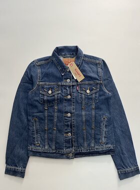 现货Levi's/李维斯女蓝色水洗纯棉牛仔夹克#299450015