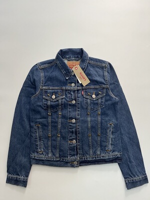 现货Levi's/李维斯女蓝色水洗纯棉牛仔夹克#299450015
