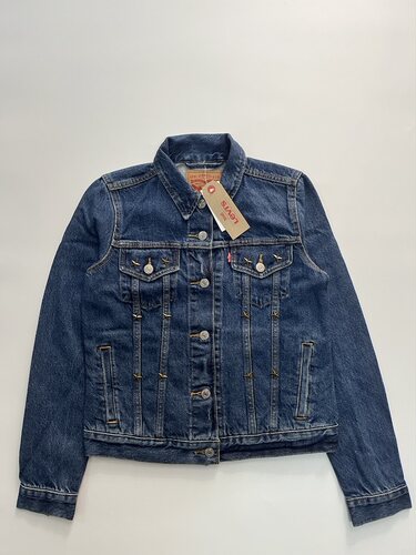 现货Levi's/李维斯女蓝色水洗纯棉牛仔夹克#299450015