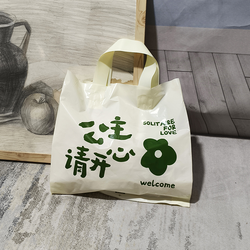 竖版服装店手提袋公主