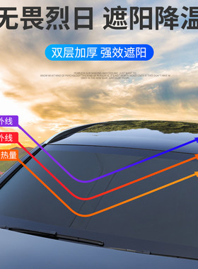 新宝骏E300plus专用遮阳帘车遮阳挡防晒隔热遮阳帘汽车窗帘遮阳伞