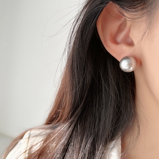 真多麻色珍珠蚊香盘耳夹女ins简约百搭高级感无痛无耳洞佩戴新品