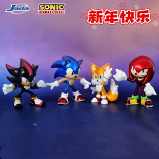 Jada正版刺猬索尼克纳克鲁斯塔尔斯夏特金属手办摆件合金迷你盲包
