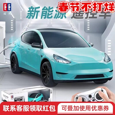 电动特斯拉男孩玩具双鹰遥控车