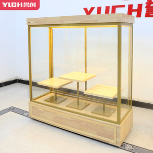 花饽饽展示柜 花馍模型柜 面食展柜蛋糕模型柜展柜定制展示架商用