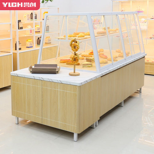 面包柜中岛蛋糕店设备全套展示架