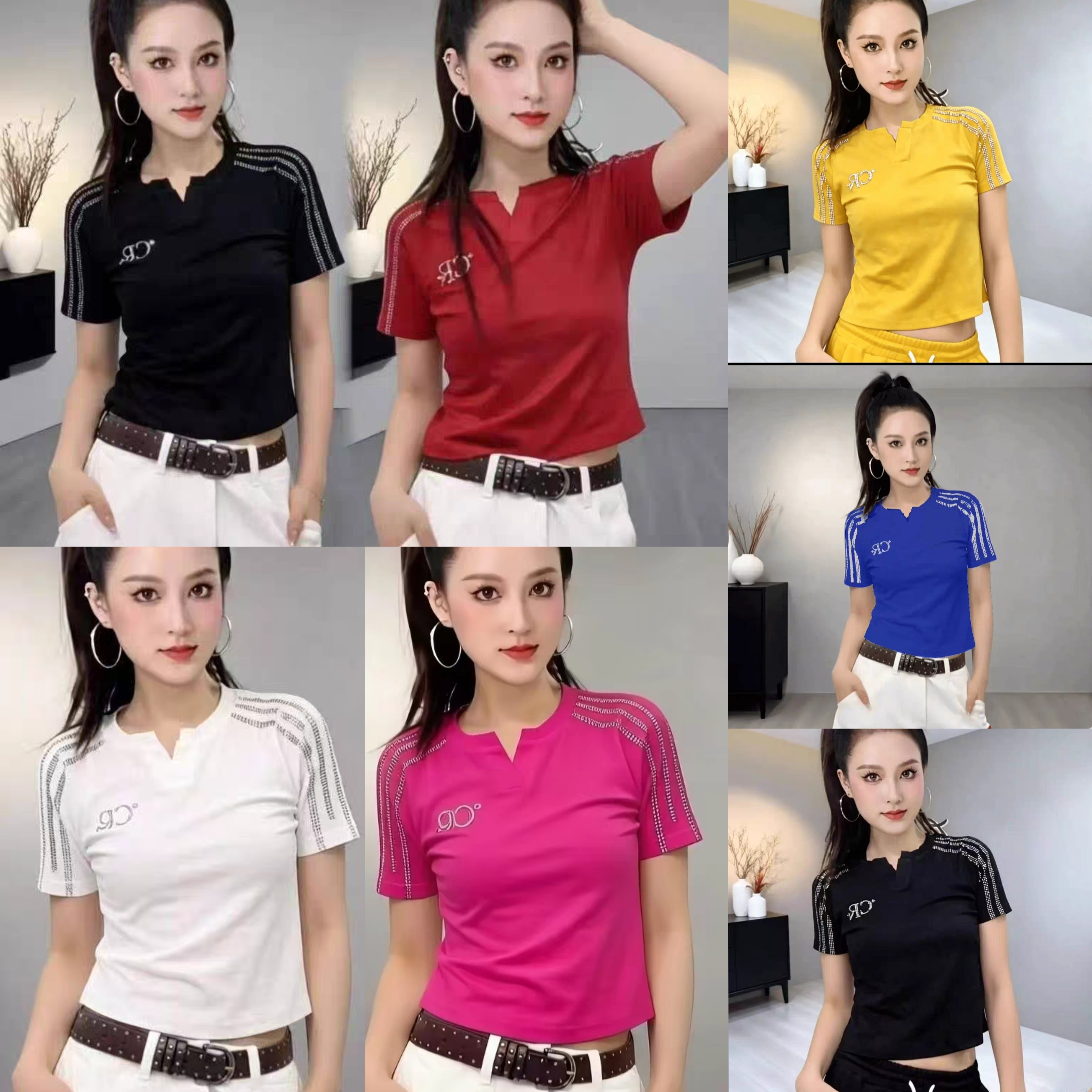 2026夏款新款烫钻广场舞服装短袖舞蹈服曳步舞健身260109三条杠