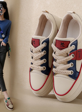 2025春秋新款ins韩版舒适小白鞋女学生厚底百搭休闲运动板鞋女鞋