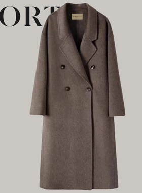 大牌高端双面羊绒大衣女2026秋冬新款韩系中长款高级感羊毛外套