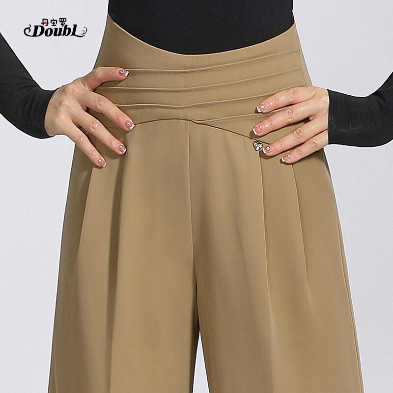 卡其色广场舞服装新款裤子