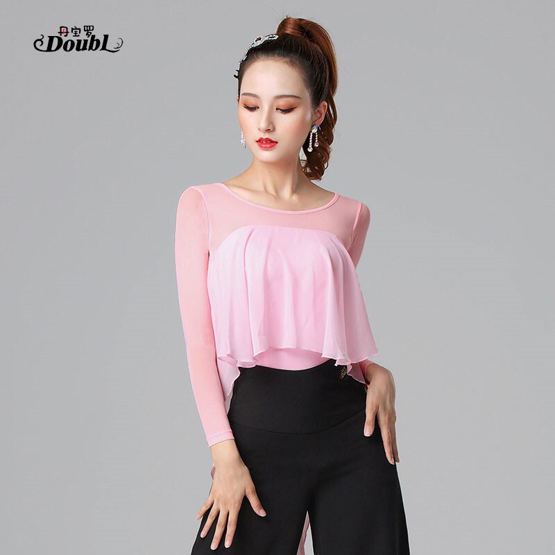 丹宝罗现代舞服装女燕尾摩