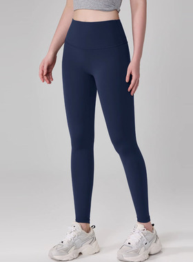 ALO秋冬户外加绒加厚保暖瑜伽裤紧身高腰提臀运动跑步健身长裤女