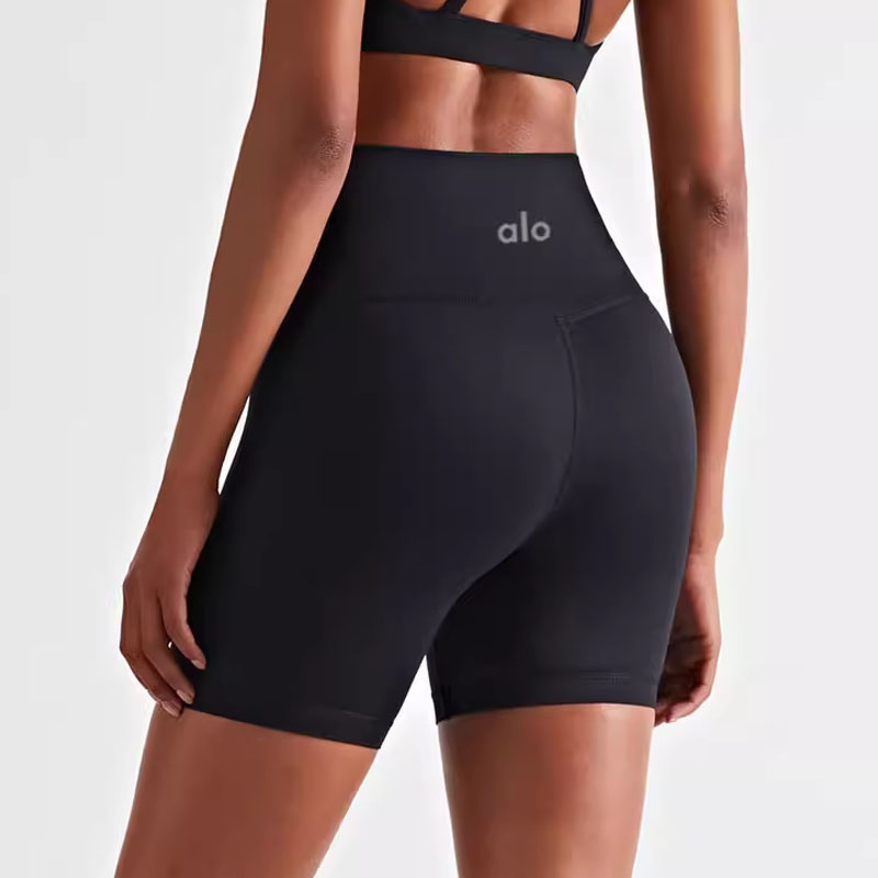 ALO薄款高腰收腹运动健身三分裤