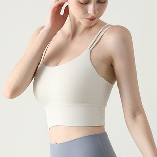 ALOUSAYOGA新款 固定杯运动内衣女细肩带健身瑜伽服吊带背心文胸夏