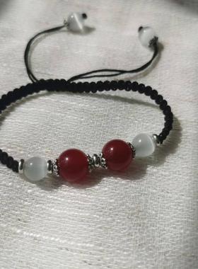 【定制刻字】ins生日礼物本命年情侣红绳姓名手链纯手工百家姓