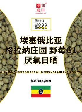 25季 咖啡生豆 埃塞 耶加雪菲 格拉纳庄园 野莓 G1 96h厌氧日晒