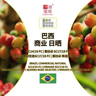 倩如优选 咖啡生豆巴西日晒 筛选SC17 喜拉朵SC17 SC14