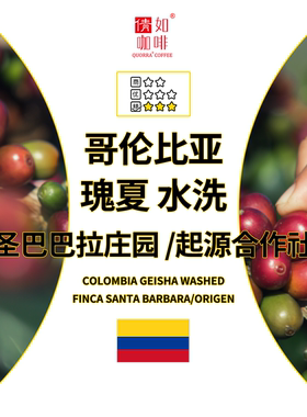 25产季 咖啡生豆 哥伦比亚 圣巴巴拉庄园&起源合作社 瑰夏 水洗