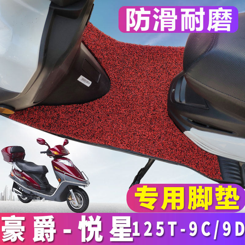 适用于铃木豪爵悦星专用脚垫摩托车丝圈垫大凌鹰125 HJ125T-9C/9D