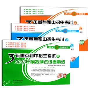 小升初试卷语文数学英语全套 3年重点初中招生考试及2022年模拟测试卷精选六年级必刷题小学毕业升学考试总复习资料小考必备金卷王