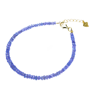 坦桑石手链女男东海水晶玛瑙翡翠玉石蓝色宝石散珠子刻面盘珠手串