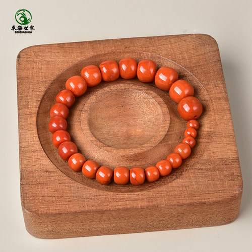 南红散珠东海水晶玉髓玉石直切老型珠手链串文玩配件红玛瑙单珠子