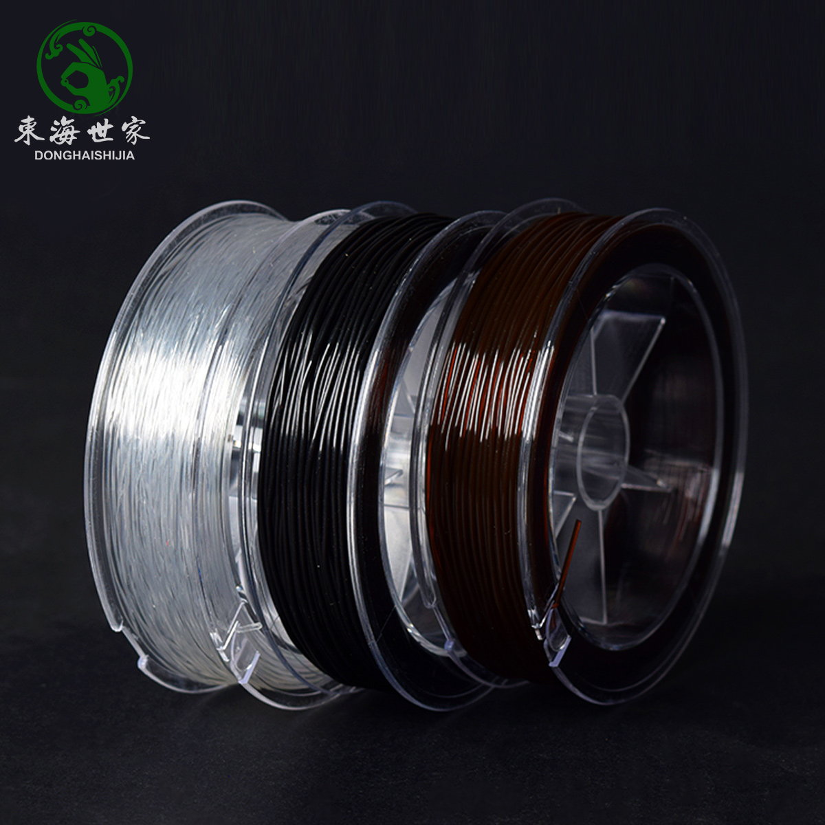 玉石水晶透明编织串珠绳