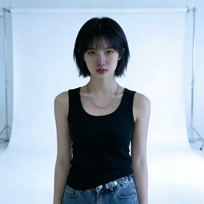 春夏季新款吊带修身上衣女潮莫代尔棉高弹外穿内搭工字型圆领背心