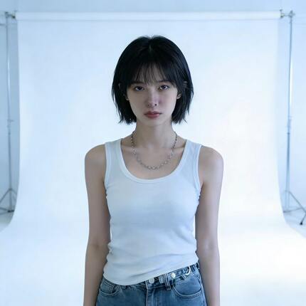 清凉风背心女长款春夏季新款修身显瘦螺纹港风高弹力纯棉上衣女潮