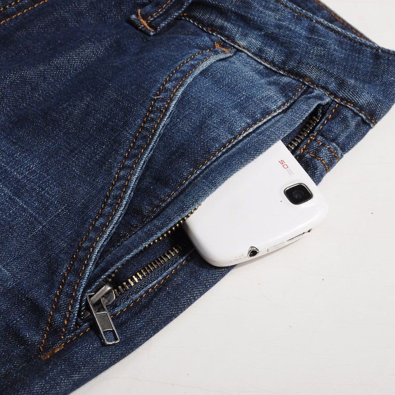 Jeans pour grands chantiers droite en vrac en coton pour automne - Ref 1474705 Image 3
