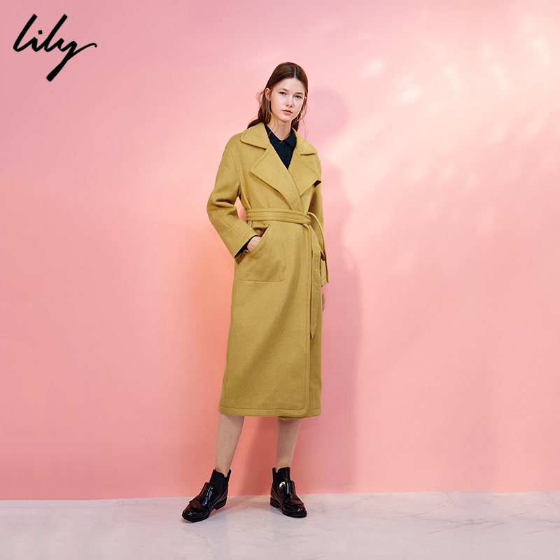 lily2018¶¬Ð¿îÅ®×°Ë«ÃæÑòÃ«ÄØ×Ó´óÒ·çÍâÌ×Å®Öг¤¿î 117440F1507