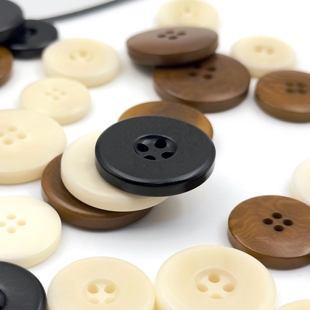 高端宽边平面浅休闲裤西裤果实纽扣手工针织毛线衣外套扣复古扣子