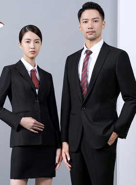 黑色男西装商务正装西服套装