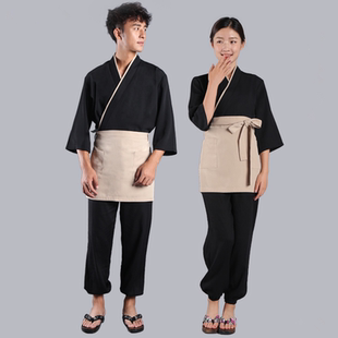餐厅男女服务员工作服寿司店日式 韩式 和风料理服 日料店工作装 春季