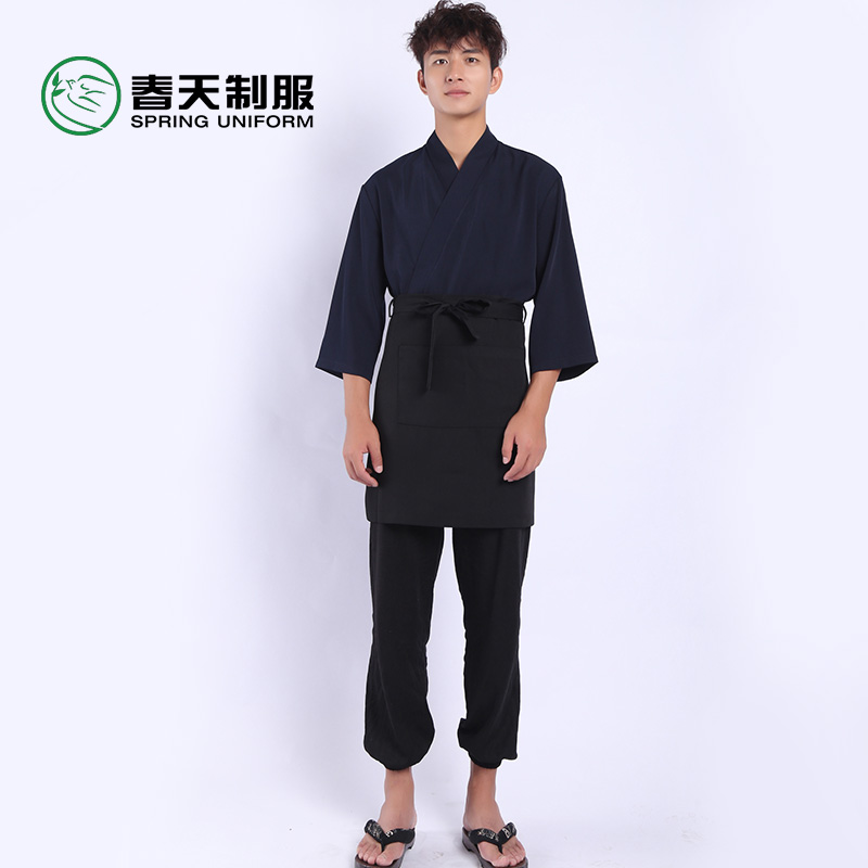 日料店厨师服男服务员工作服